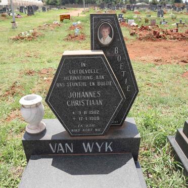 WYK Johannes Christiaan, van 1982-1988