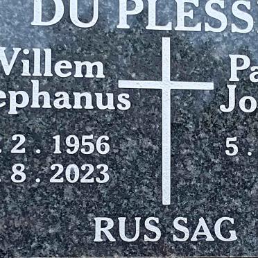 PLESSIS Willem Stephanus 1956-2023 & Paulina Johanna 1958-