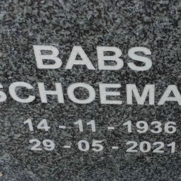SCHOEMAN Babs 1936-2021