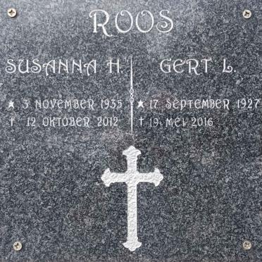 ROOS Gert L. 1927-2016 & Susanna H. 1935-2012