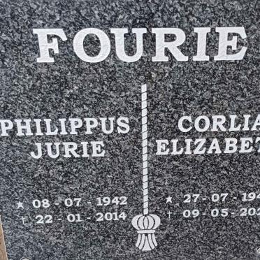 FOURIE Philippus Jurie 1942-2014 & Corlia Elizabeth 1941-2021