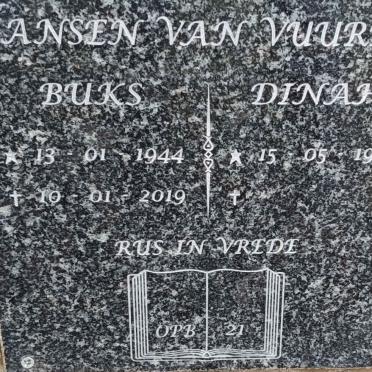 VUUREN Buks, Jansen van 1944-2019 & Dinah 1944-