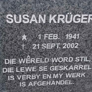 KRUGER Susan 1941-2002