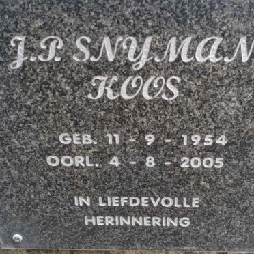 SNYMAN J.P. 1954-2005