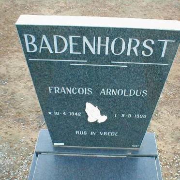 BADENHORST Francois Arnoldus 1942-1990
