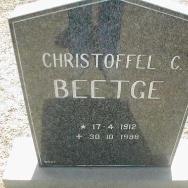 BEETGE Christoffel C. 1912-1988