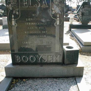 BOOYSEN Elsa 1938-1984