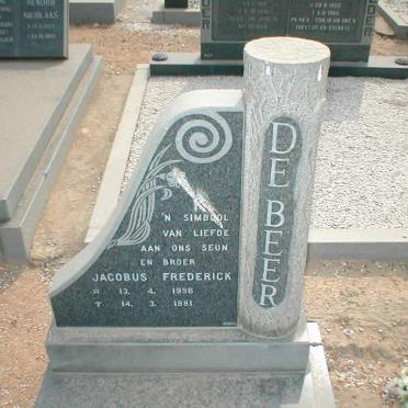 BEER Jacobus Frederick, de 1956-1981