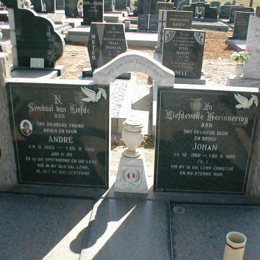 BEER Andre, de 1963-1982 :: DE BEER Johan 1962-1982