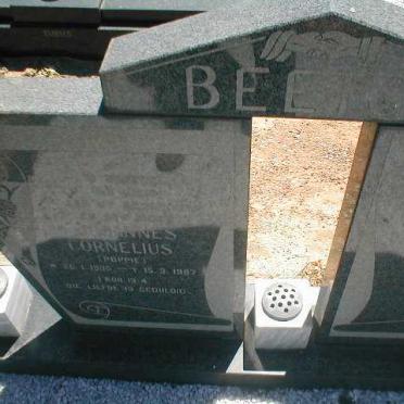 BEETGE Johannes Cornelius 1935-1987