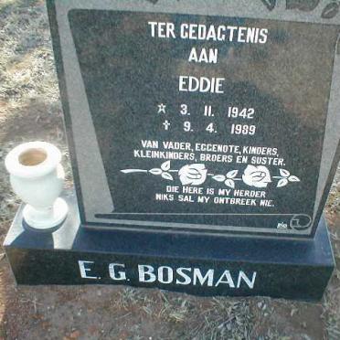 BOSMAN E.G. 1942-1989