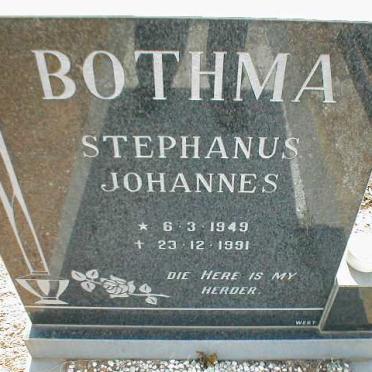 BOTHMA Stephanus Johannes 1949-1991