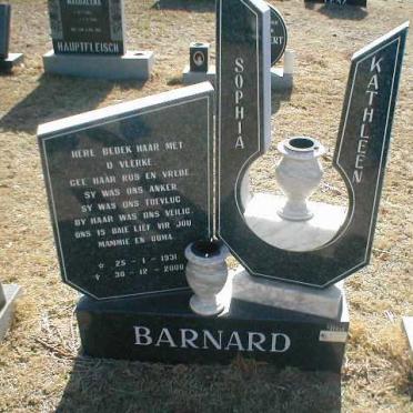 BARNARD Sophia Kathleen 1931-2000