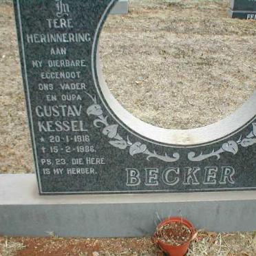 BECKER Gustav Kessel 1916-1986