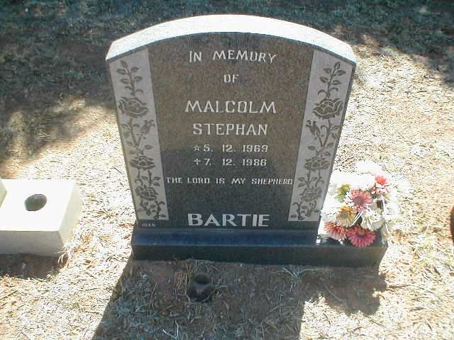 BARTIE Malcolm Stephan 1969-1986