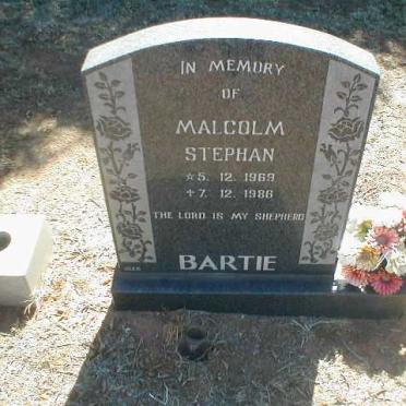 BARTIE Malcolm Stephan 1969-1986