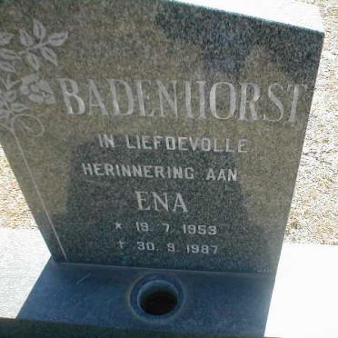 BADENHORST Ena 1953-1987