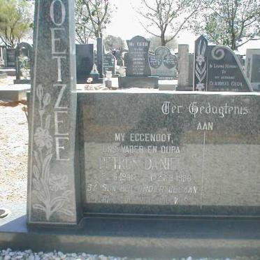 COETZEE Petrus Daniel 1941-1988