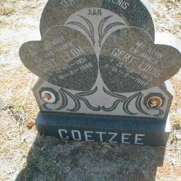 COETZEE Gert Leon 1951-1988 :: COETZEE Gert Louis 1973-1988