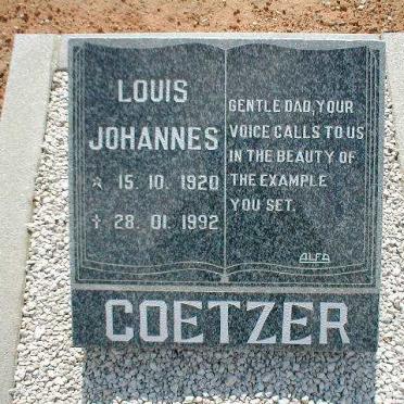 COETZER Louis Johannes 1920-1992