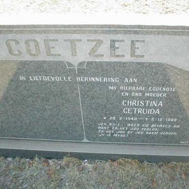 COETZEE Christina Getruida 1940-1989