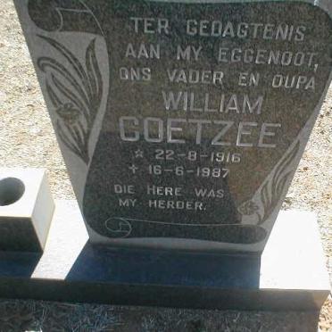 COETZEE William 1916 - 1987