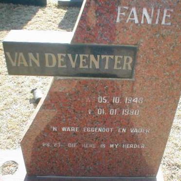 DEVENTER Fanie, van 1948-1990