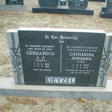 DEYZEL Gerhardus J.J. 1909-1996 &amp; Catharina Johanna 1908-1985