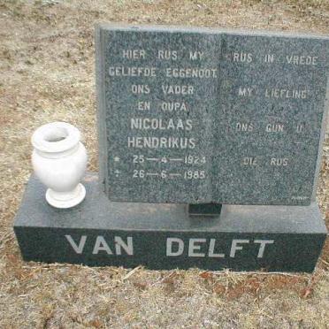 DELFT Nicolaas Hendrikus, van 1924-1985