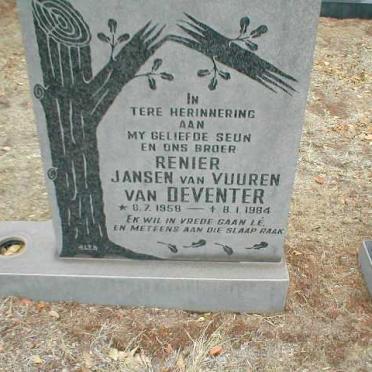DEVENTER Renier Jansen Van Vuuren, van 1958-1984