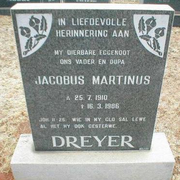 DREYER Jacobus Martinus 1910-1986