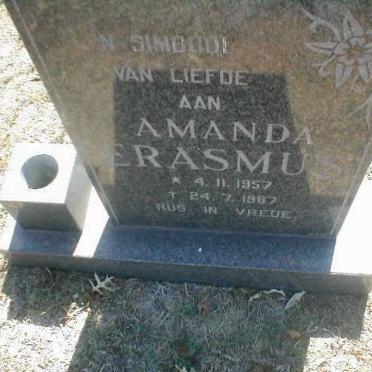 ERASMUS Amanda 1957-1987
