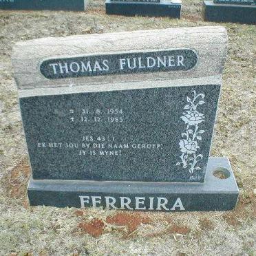 FERREIRA Thomas Fuldner 1954-1985