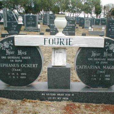 FOURIE Stephanus Ockert 1920-1989 &amp; Catharina Magdalena 1922-1986