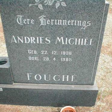 FOUCHE Andries Michiel 1936-1985