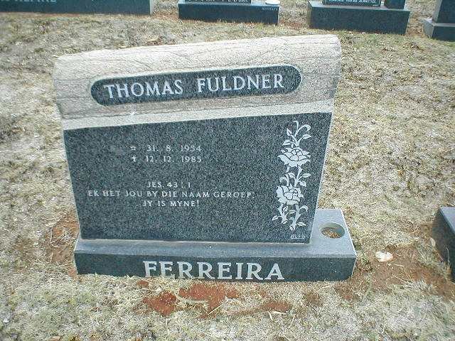 FERREIRA Thomas Fuldner 1954-1985