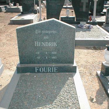 FOURIE Hendrik 1928-1983