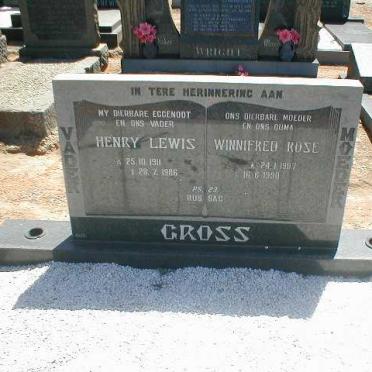 GROSS Henry Lewis 1911-1986 &amp; Winnifred Rose 1907-1990