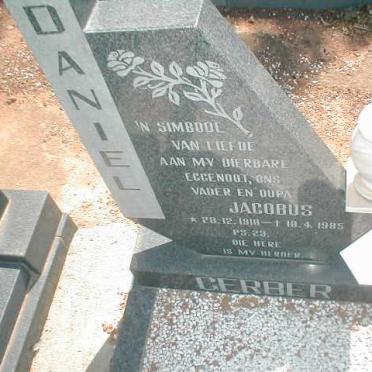 GERBER Daniel Jacobus 1918-1985