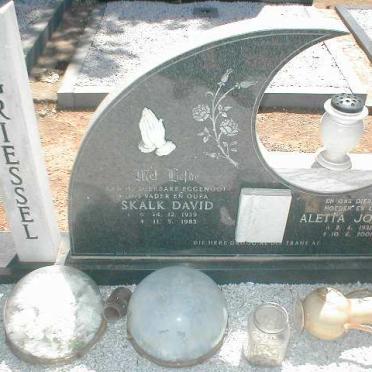 GRIESSEL Skalk David 1929-1985 &amp; Aletta Johanna 1932-2001