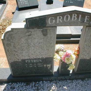GROBLER Johannes Petrus 1927-1987