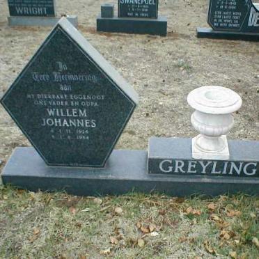 GREYLING Willem Johannes 1924-1984