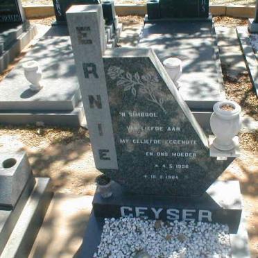 GEYSER Ernie 1936-1984