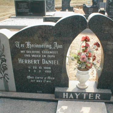 HAYTER Herbert Daniel 1906-1981