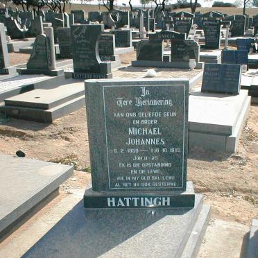 HATTINGH Michael Johannes 1959-1983