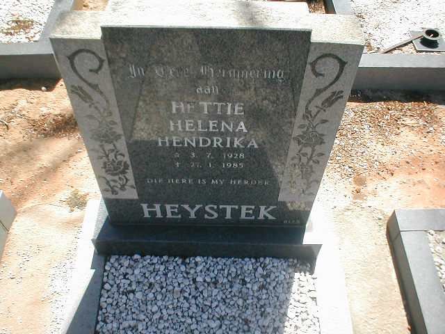 HEYSTEK Hettie Helena Hendrika 1928-1985