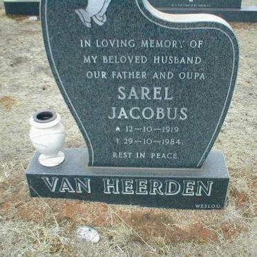 HEERDEN Sarel Jacobus, van 1919-1984