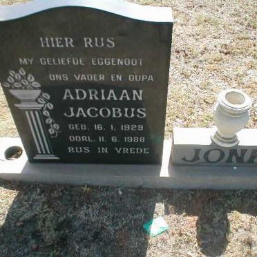 JONK Adriaan Jacobus 1929-1988