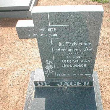 JAGER Christiaan Johannes, de 1979-1990