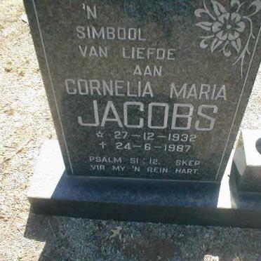 JACOBS Cornelia Maria 1932 - 1987